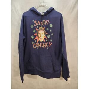 Delta Fleece Sweatshirt Hoodie Mens Sz Medium E.L.F Will Ferrell